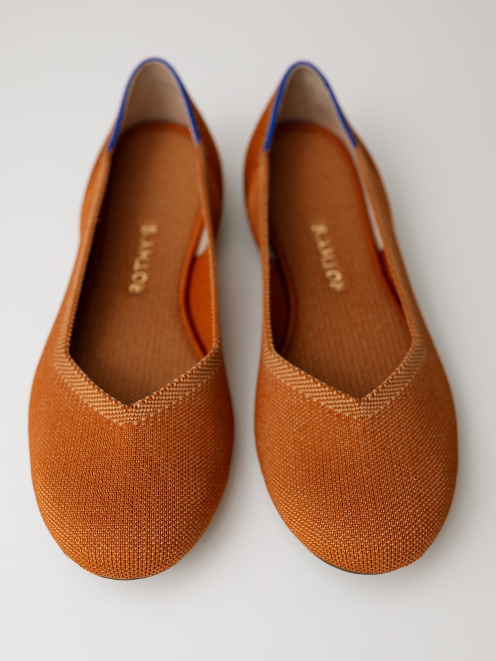 Rothy's Round Toe Flats in a beautiful copper/tan color size 10 1/2 - Picture 7 of 16